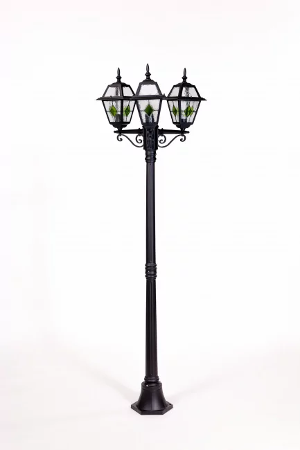 Фото Фонарный столб FARO lead GLASS 91108B lgG Bl (ip44, 300Вт) от магазина TopDiod.ru