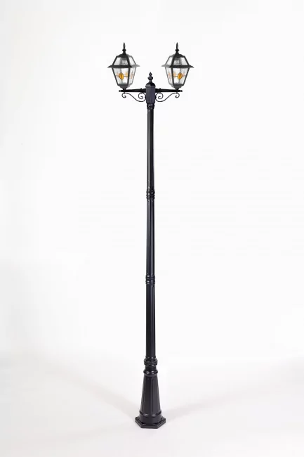Фото Фонарный столб FARO lead GLASS 91110A lgY 21 Bl (ip44, 200Вт) от магазина TopDiod.ru