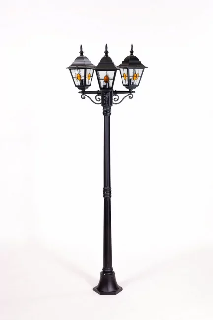 Фото Фонарный столб QUADRO M lead GLASS 79908MBlgY Bl (ip44, 300Вт) от магазина TopDiod.ru