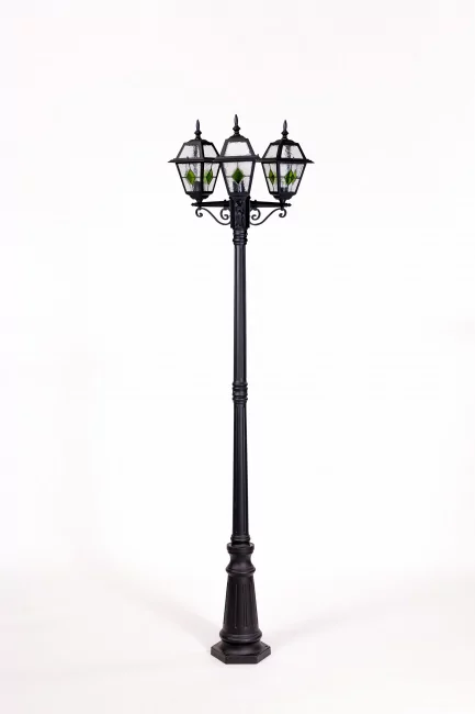 Фото Фонарный столб FARO lead GLASS 91109B lgG Bl (ip44, 300Вт) от магазина TopDiod.ru