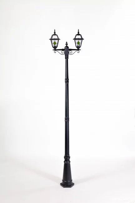Фото Фонарный столб FARO lead GLASS 91110A lgG 18 Bl (ip44, 200Вт) от магазина TopDiod.ru