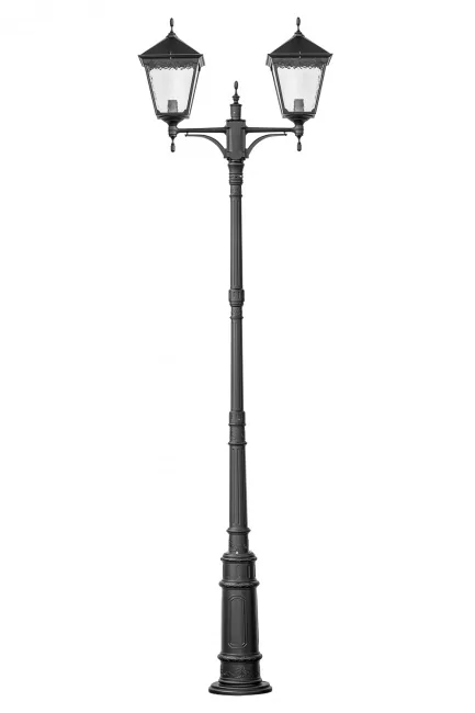 Фото Фонарный столб QUADRO XL 79910XLA E7 Bl (ip44, 2x100Вт) от магазина TopDiod.ru