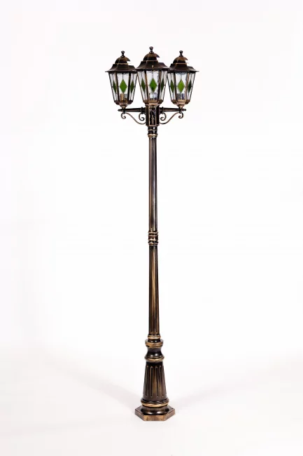 Фото Фонарный столб PETERSBURG lead GLASS 79809lgB Gb (ip44, 300Вт) от магазина TopDiod.ru