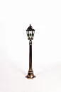 Садовый фонарь PETERSBURG lead GLASS 79807lg Gb (ip44, 100Вт)