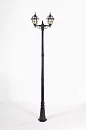 Фонарный столб FARO lead GLASS 91110A lgY 21 Bl (ip44, 200Вт)