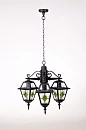 Уличная люстра FARO lead GLASS 91170/3 lgG Bl (ip44, 300Вт)